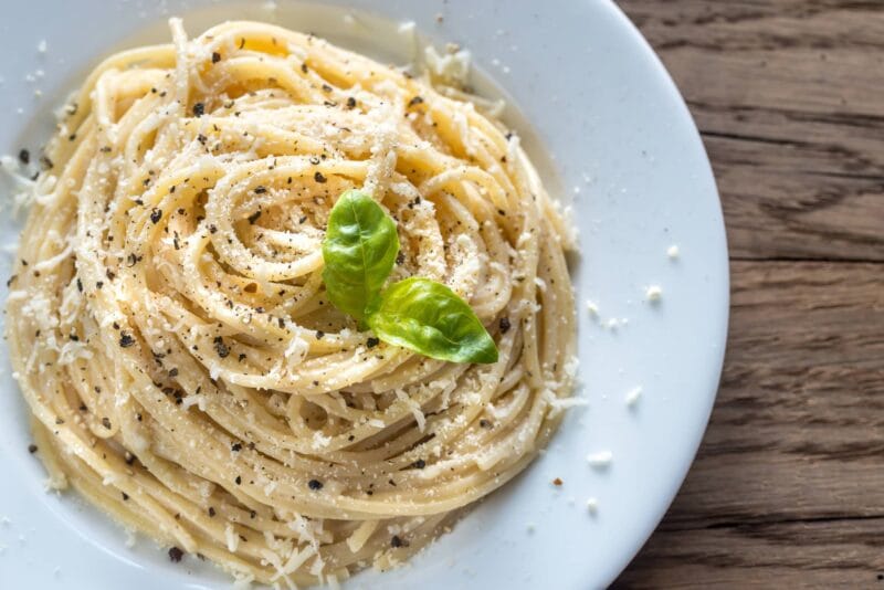 Piatto di Pasta cacio e pepe