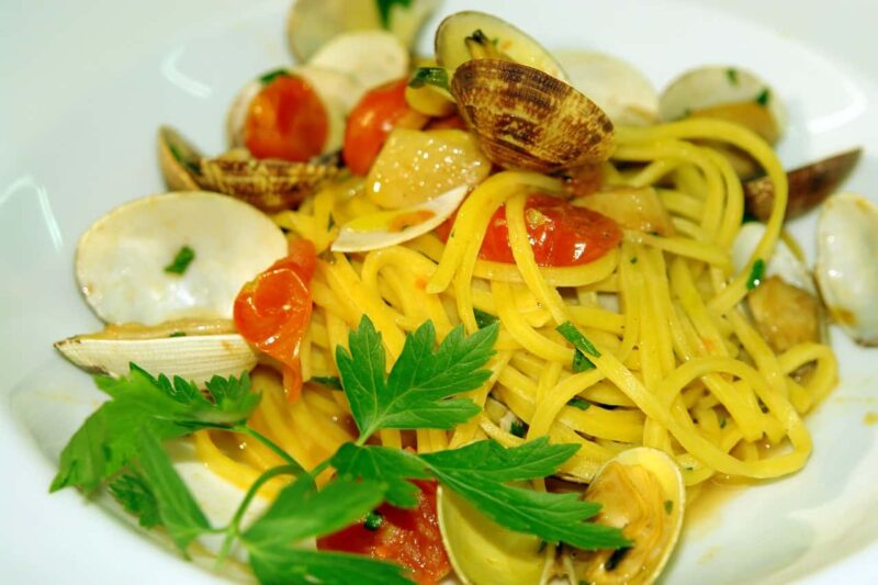 Spaghetti zucchine frutti di mare