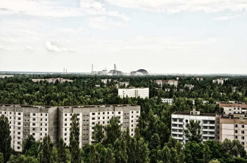 pripyat panoramica città centrale